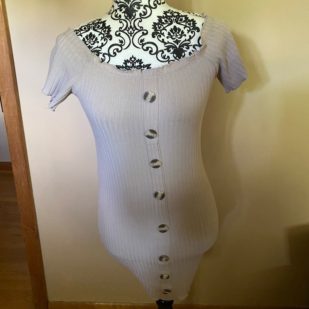 Button Down Fitted Dress